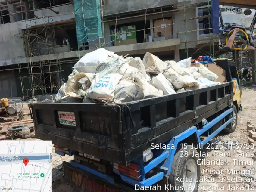 Jasa buang puing dan buang sampah