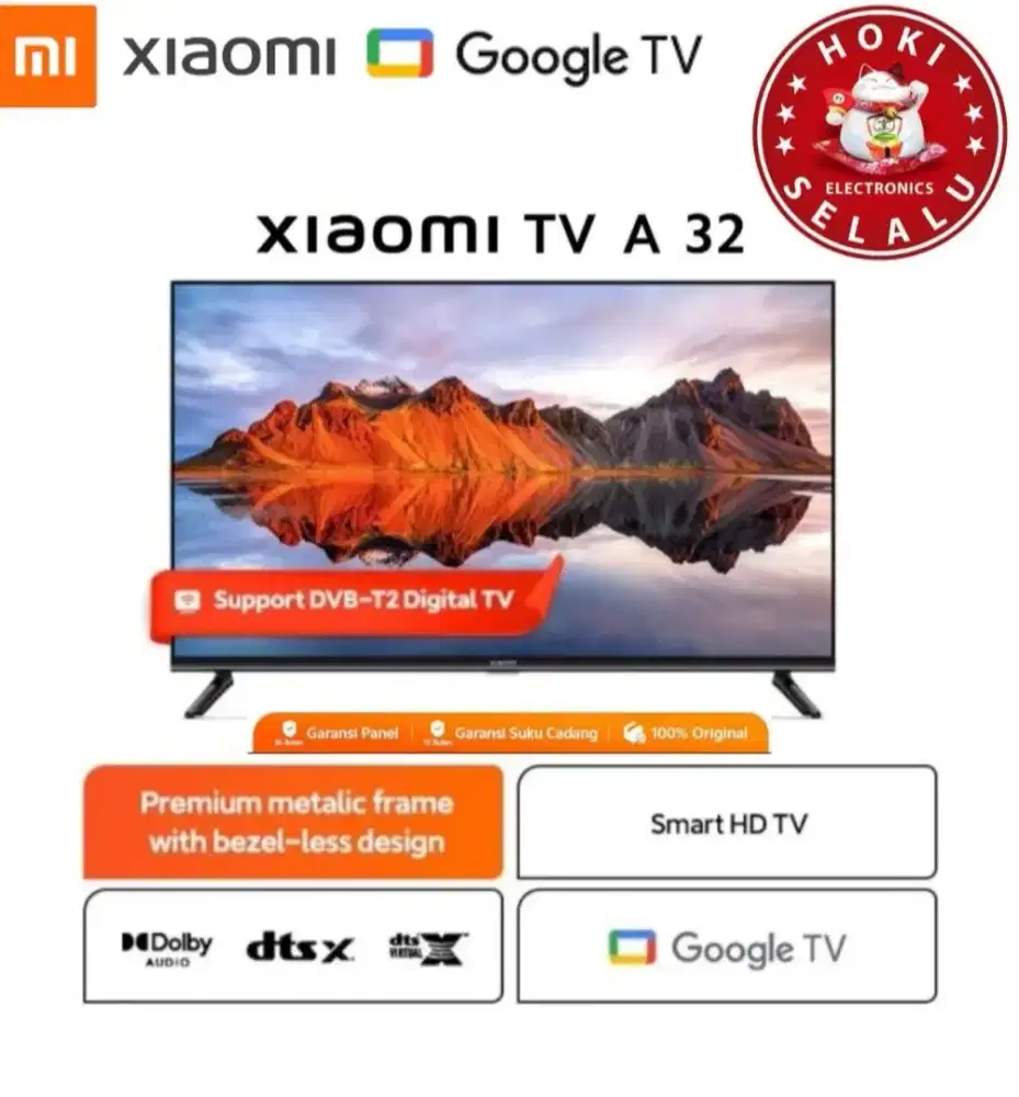 Xiaomi Smart Google TV 32 Inch A Series Metallic Frame Less HD Digital