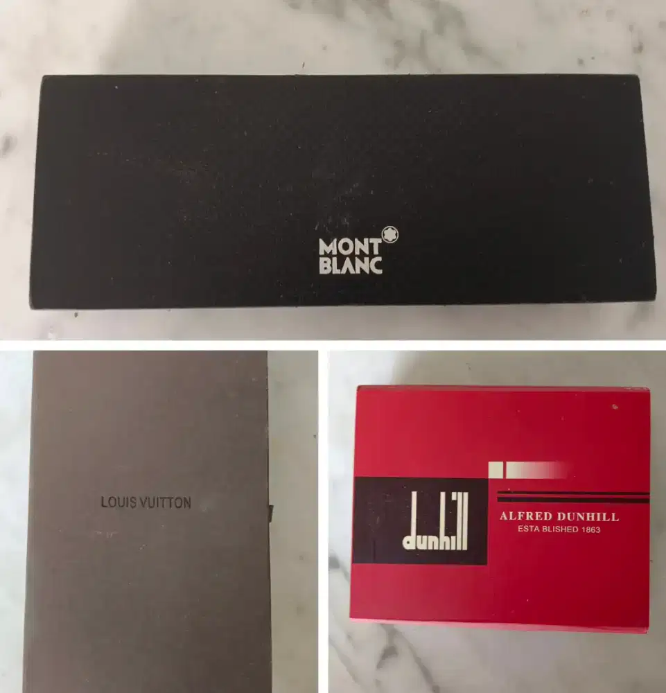 Box Montblanc, Louis Vuitton, Dunhill