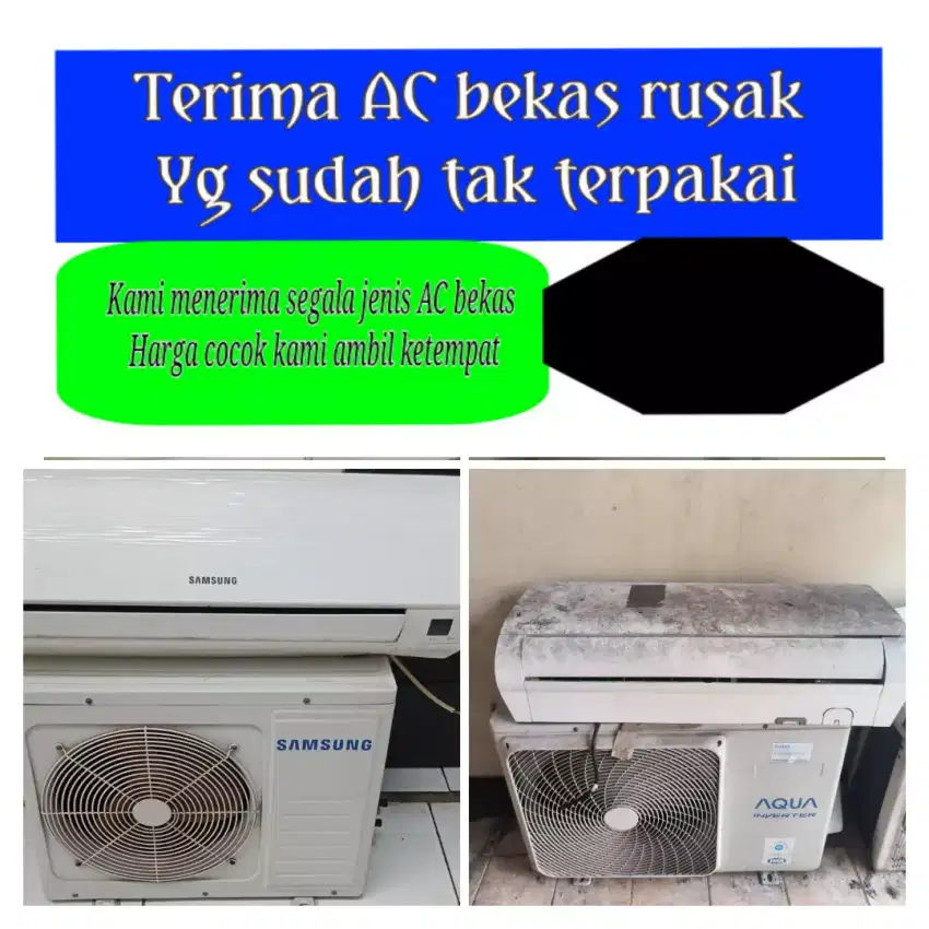 Terima AC bekas rusak