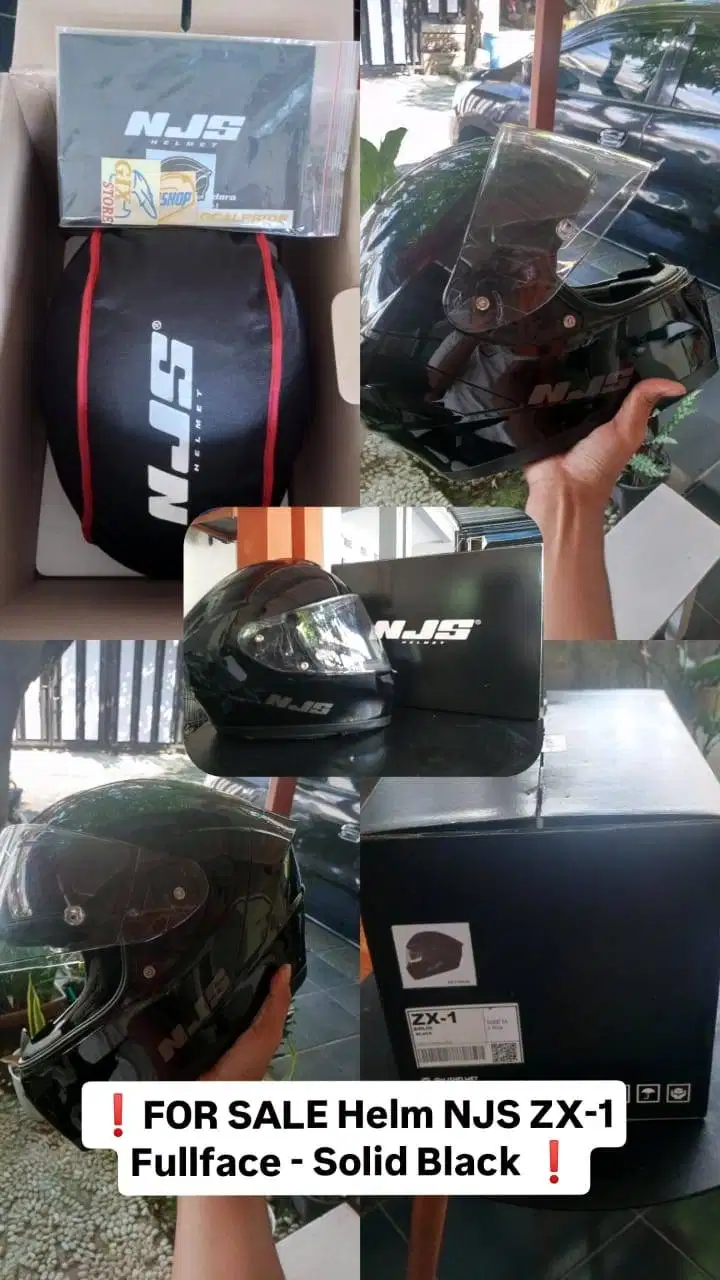 DIJUAL HELM FULL FACE NJS - 2nd LIKE NEW