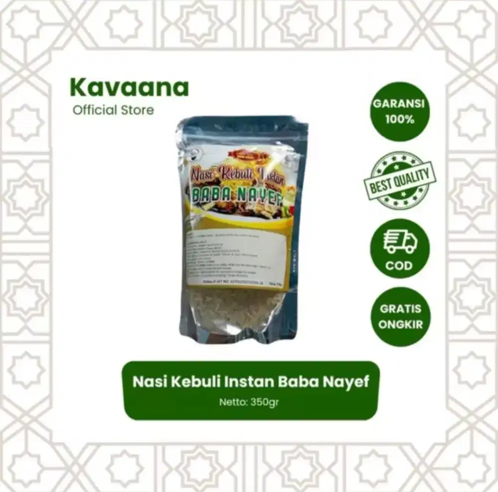 Baba Nayef |
Nasi Kebuli Instan |
Nasi Dan Bumbu |
Masakan Khas Arab