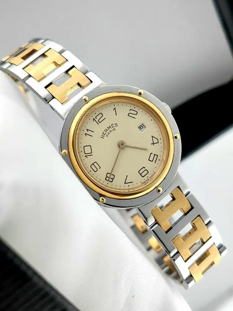 HERMES CLIPPER ANALOG QUARTZ WOMAN TWO-TONE