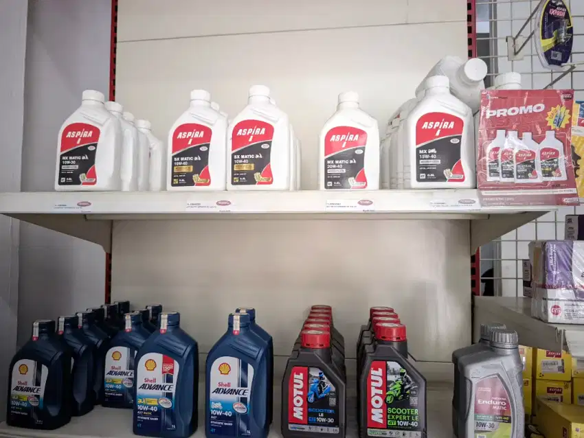 Oli mesin Motul,Shell, Aspira, Dll