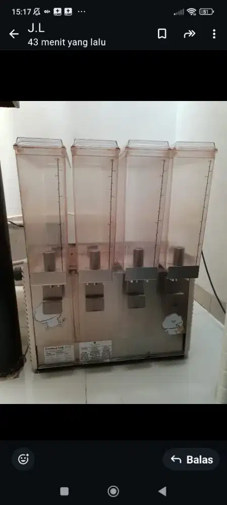 Jual Tempat Jus Crathco 4 tabung