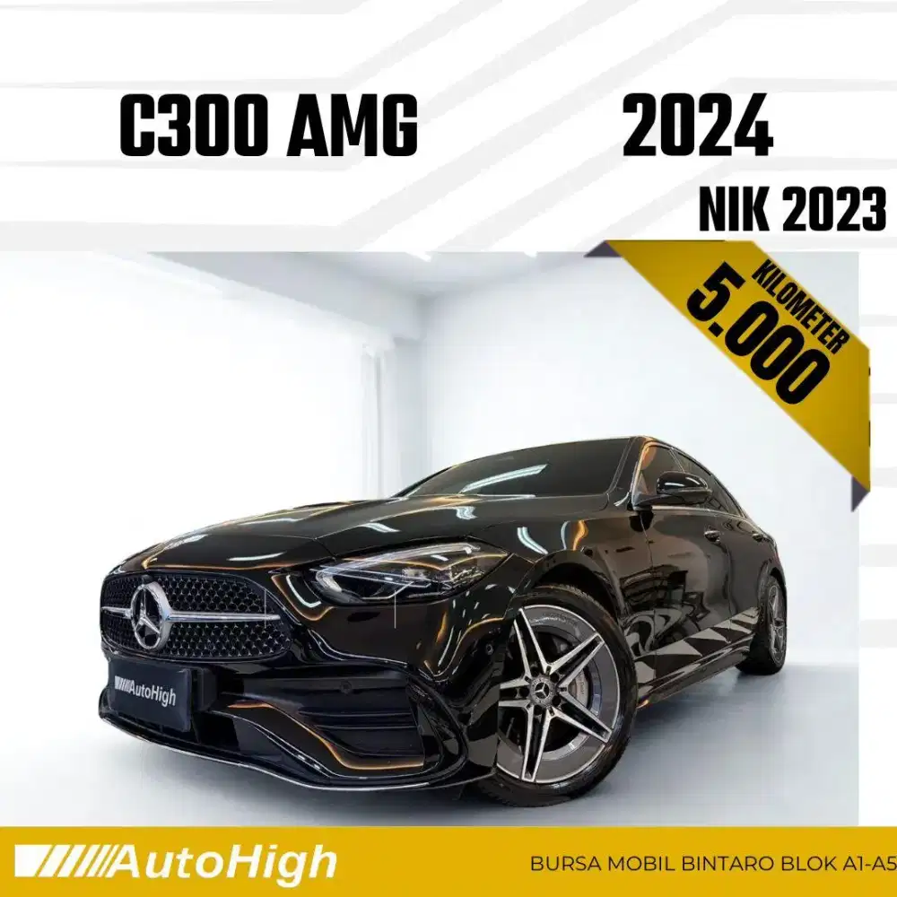 DP10% [Km5.000] C300 AMG 2023 Black Reg 2024 #AUTOHIGH