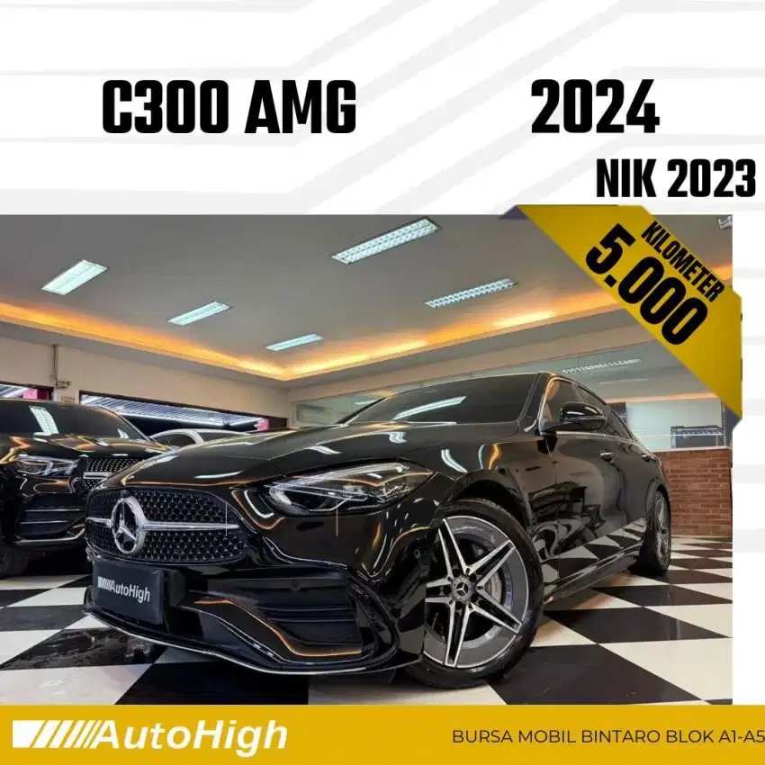 DP10% [Km5.000] C300 AMG 2023 Black Reg 2022 #AUTOHIGH