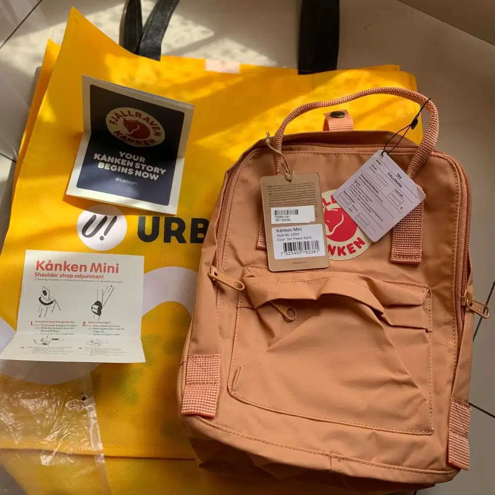 [BOLEH NEGO] Tas Fjallraven KANKEN Mini warna Peach Sand Terracotta