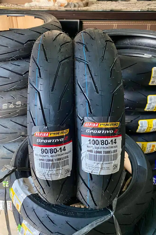 Ban BARU Aspira Premio, Bridgestone Battlax, dan Pirelli