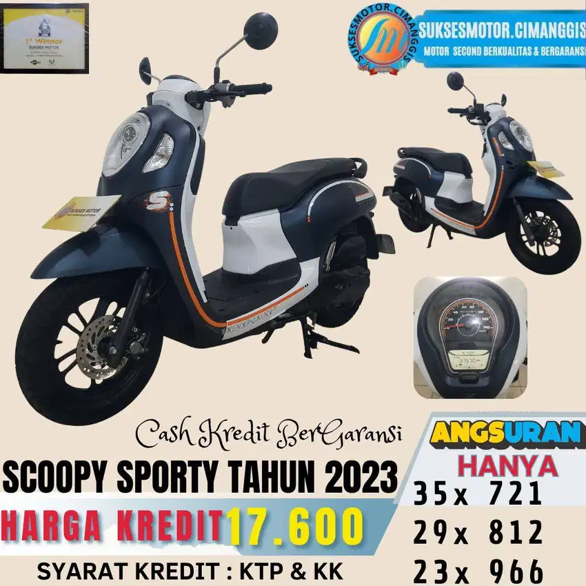 SCOOPY SPORTY TERMURAH NO 1 BERGARANSI KLIK PROFIL PROMO UNIT LAINYA