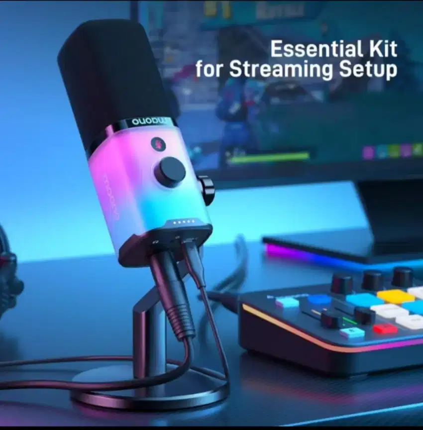 MAONO PD100X RGB Dual mode konektor USB XLR Dynamic microphone for