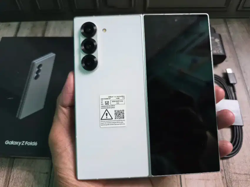 Samsung Zfold 6 1TB Exclusive White Mulus96% Fullset GaransiON