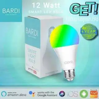 Bardi Bohlam Lampu Smart Home LED Light Bulb Wifi RGB WW 12W Lampu Pin