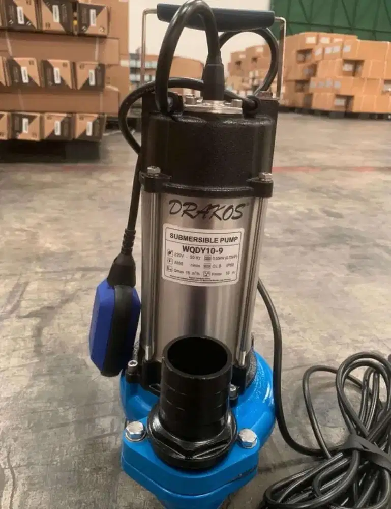 Pompa celup air bersih/air kotor/Lumpur galian Drakos Auto