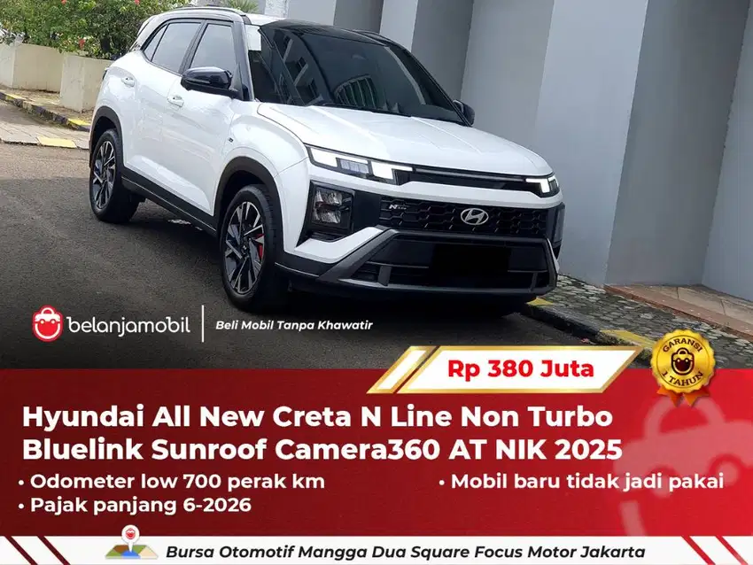 [ ODO 700 KM ] Hyundai All New Creta N Line Non Turbo AT 2025/2024