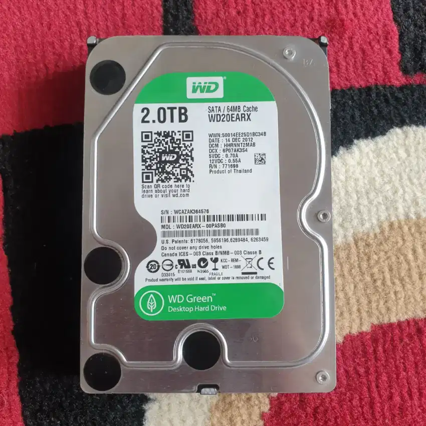 Hardisk wd 2 tb dan seagate 1 tb normal