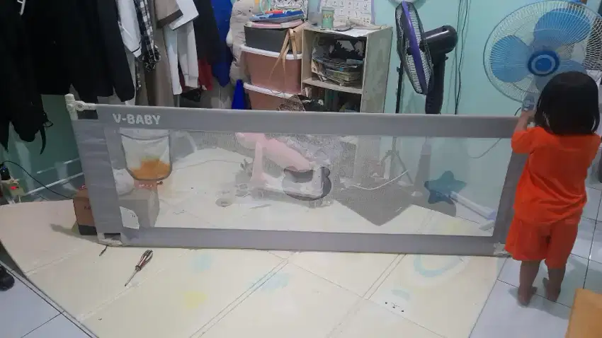 Pagar bayi pembatas kasur baby bed rail guard