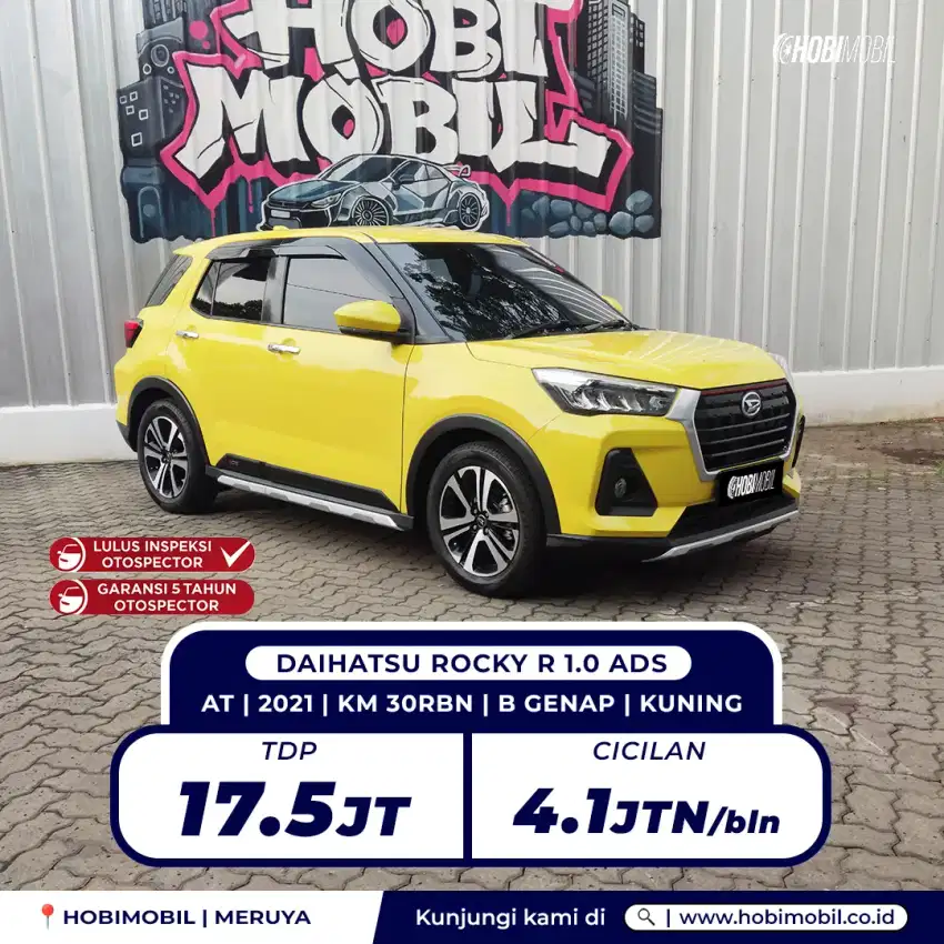 Rocky R ads at 1.0 turbo 2021 garansi mesin 5 tahun