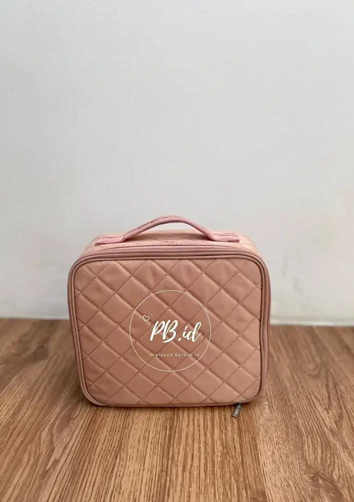 Preloved Sonia Miller Cosmetic bag 128-2S Small Quilted Rose Pink