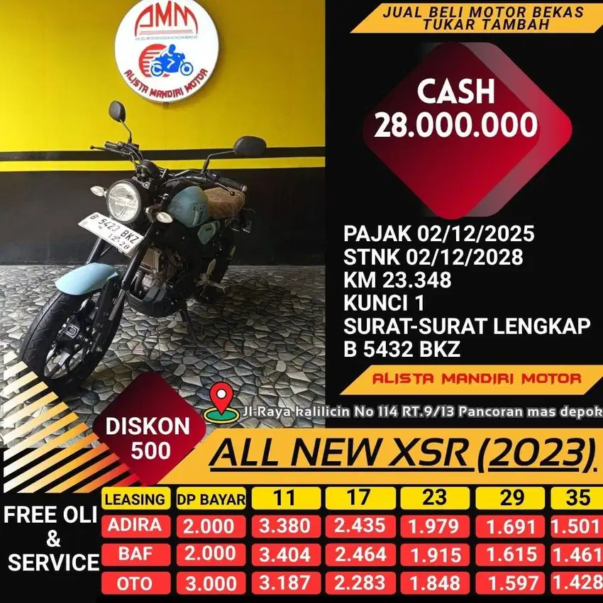 ALL NEW XSR 2023 / DP 2 JUTA/KM 23 RB RASA BARU