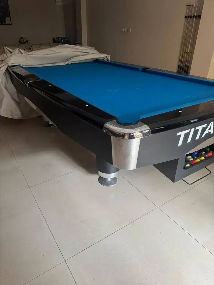 Jual Meja Billiard TITANIUM FULL SET (LIKE NEW)