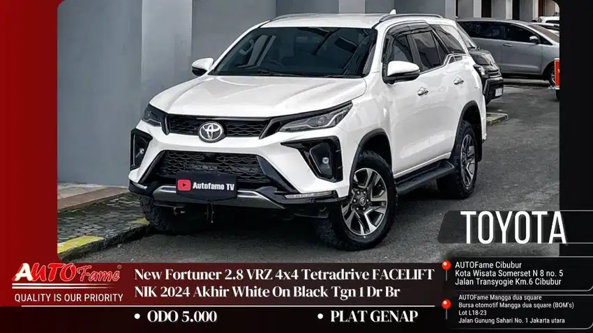 ODO 5RB Toyota Fortuner 2.8 VRZ 4x4 2024
