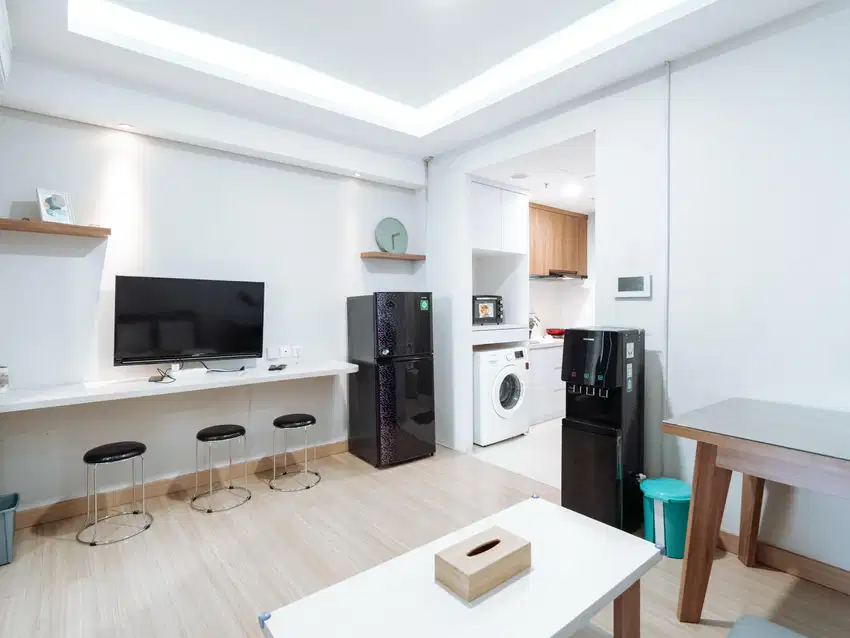 Apartemen 1BR Full Furnished Hadap Danau 15min Karawaci Tangerang