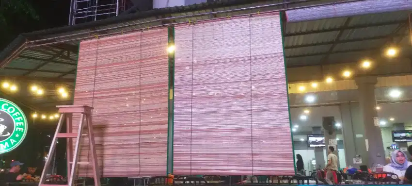 tirai rumbia tangga lipat kursi bambu dll
