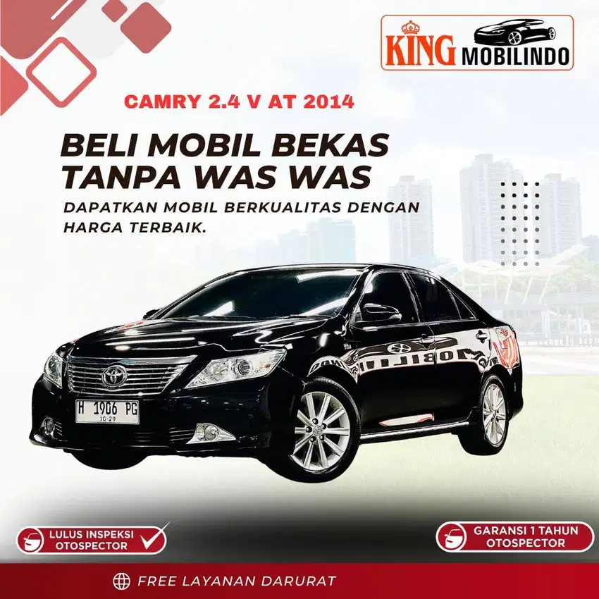 ( KING MOBILINDO ) CAMRY 2.5 V MATIC 2014, KM 86RB
