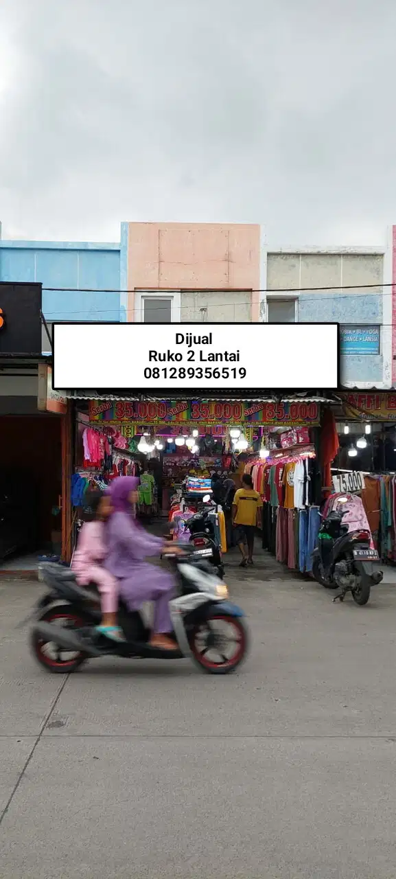 DJUAL RUKO SUPER KOMERSIL RAMAI  CANDRABAGA DKT HARAPAN INDAH HARGA OK