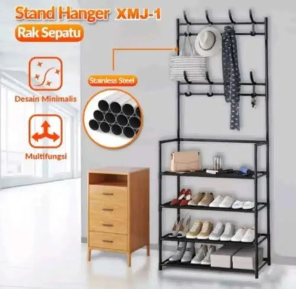 Rak Sepatu Stand Hanger Multifungsi