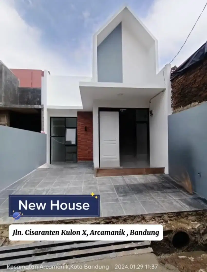 Last unit rumah scandinavian komplek cisaranten arcamanik