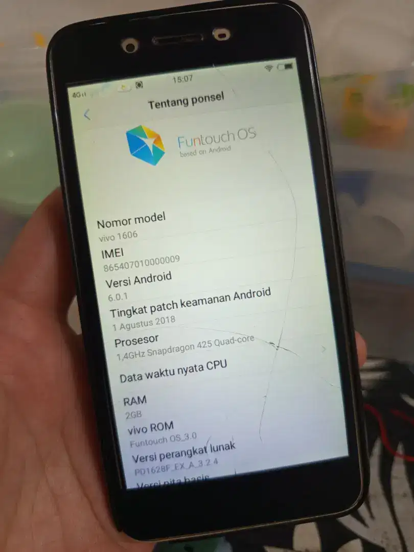 Vivo Y53 2/16 - Batangan hp doang - minus