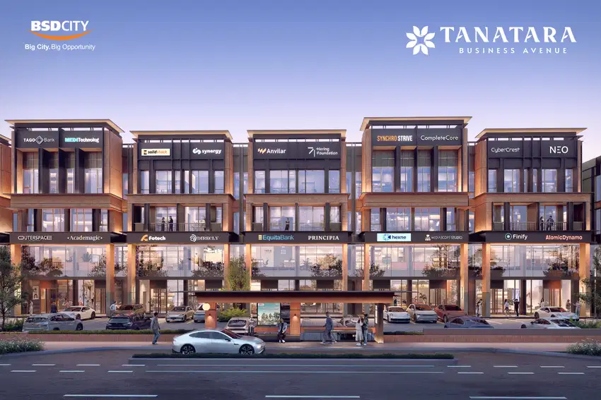 Tanatara Business Avenue Ruko Hadap Jalan Boulevard BSD City