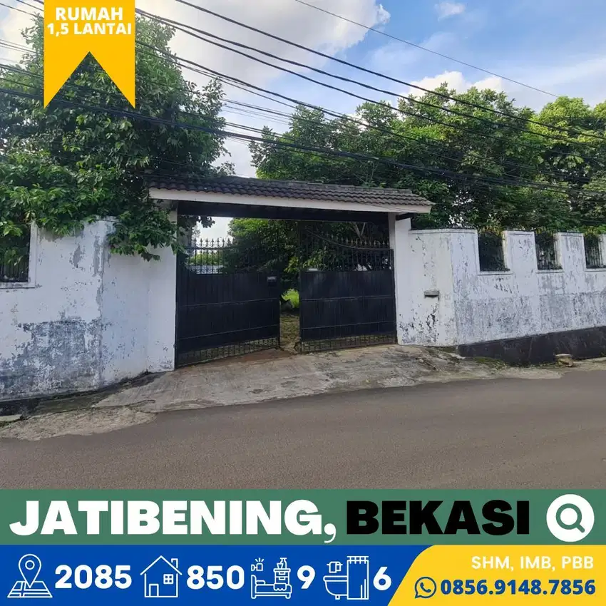Rumah dijual Super Luas Jatibening, Bekasi 3 menit Stasiun LRT Cikunir