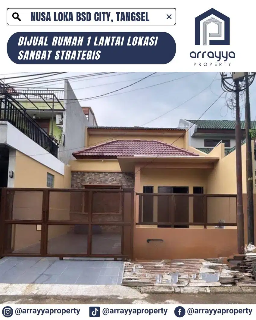 DIJUAL RUMAH BARU DI NUSA LOKA BSD CITY 'ARB100