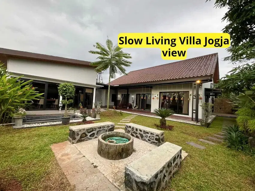 Rumah Villa Pakem Timur Pasar Turi View Sawah Udara Sejuk