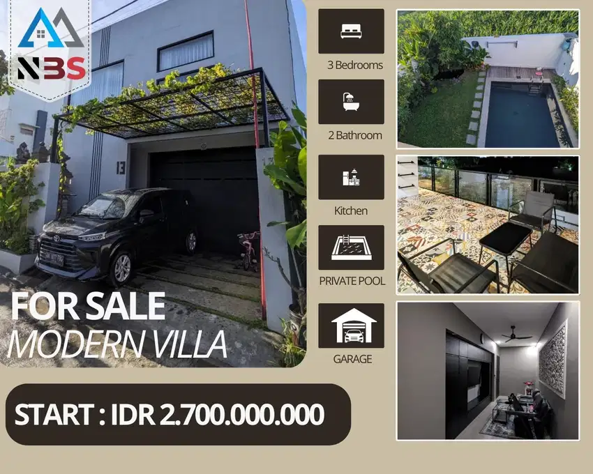 FOR SALE VILLA WITH BEAUTIFUL VIEW IN SABA, GIANYAR