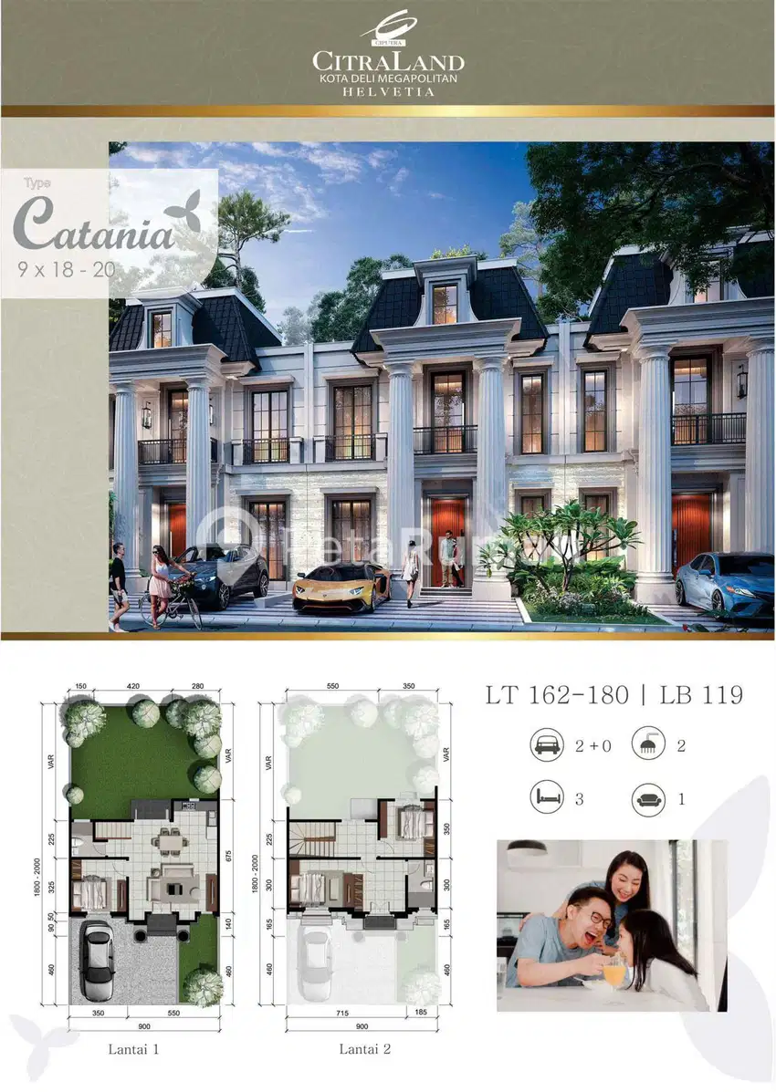 Dijual Villa Siap Huni Di Komplek Citraland Helvetia