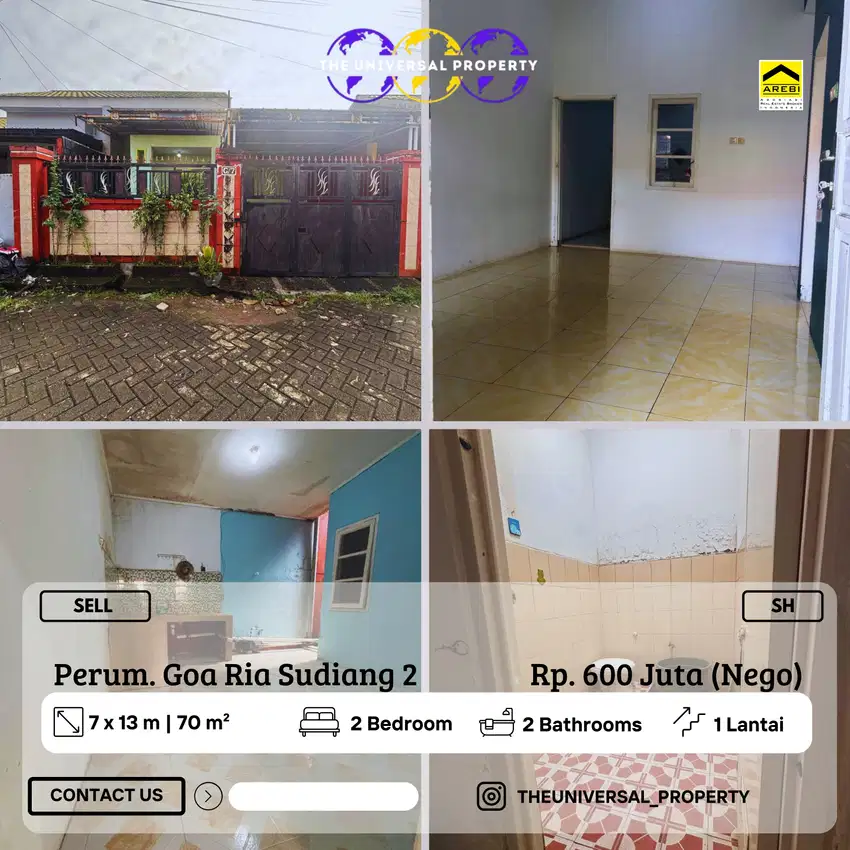 Dijual Rumah 1LT Minimalis Goa Ria Sudiang Siap Huni Harga Nego SH