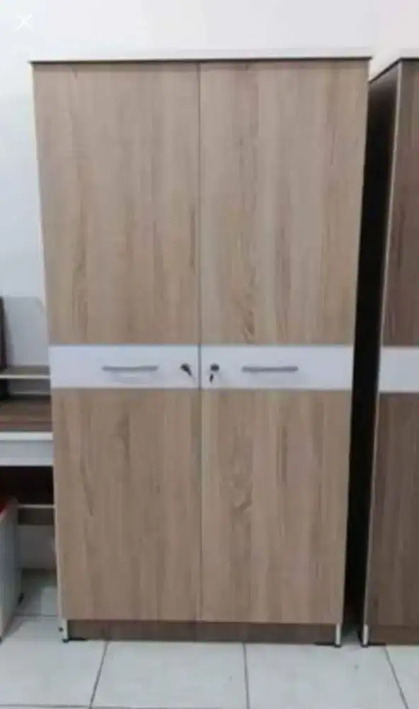 Lemari Gamis + Hijab 2 Pintu SAJ Sonoma Non Cermin