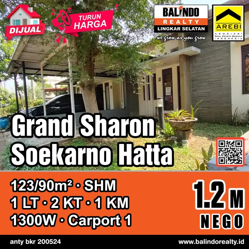 Grand Sharon - Soekarno Hatta Bandung, Murah, Jarang Ada, Siap Huni