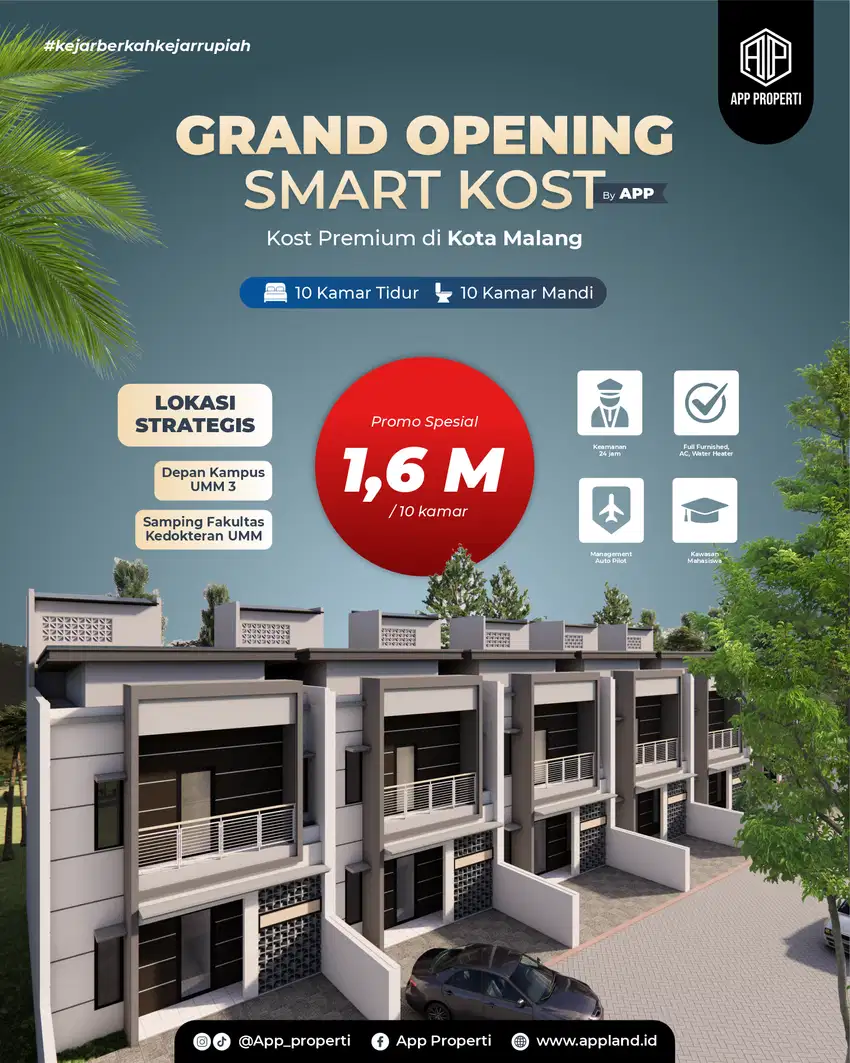 Dijual Properti Dekat Kampus Kota Malang, Cocok Untuk Mahasiswa