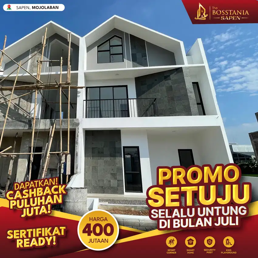 Rumah Gaya Skandinavian Promo Menarik Bosstania Sapen Menanti
