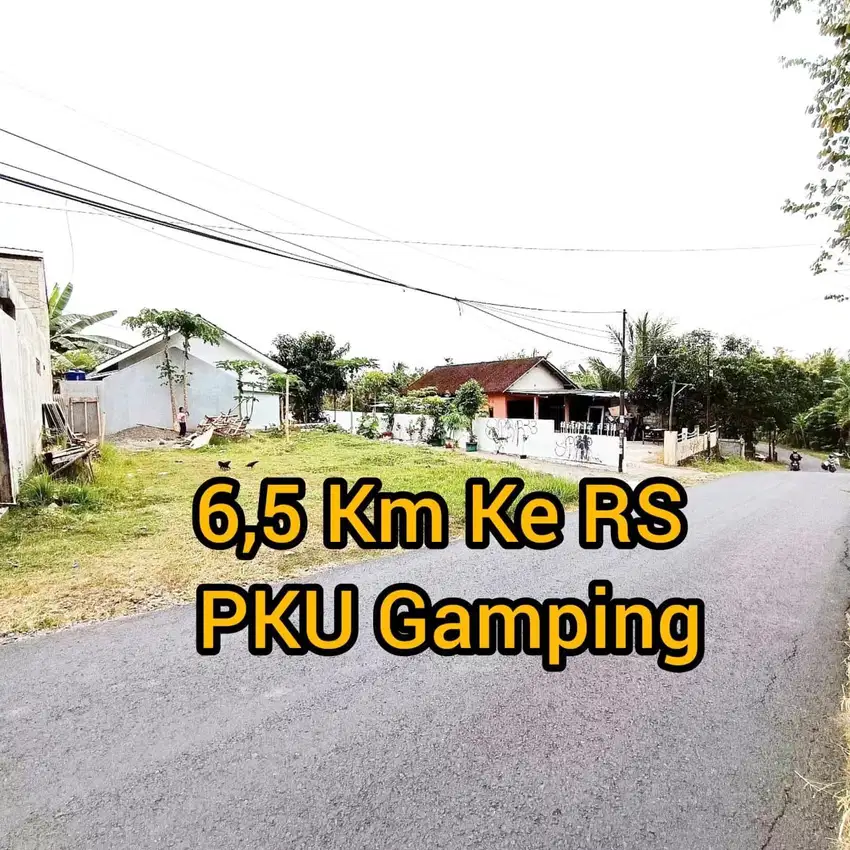 Tanah Strategis Tepi Jalan Aspal 5 Menit Perumahan Citra Grand Mutiara
