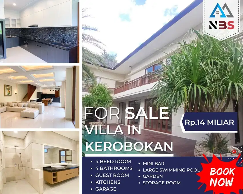 For Sale Villa Brand New Full Furnished Lokasi Bumbak Kerobokan