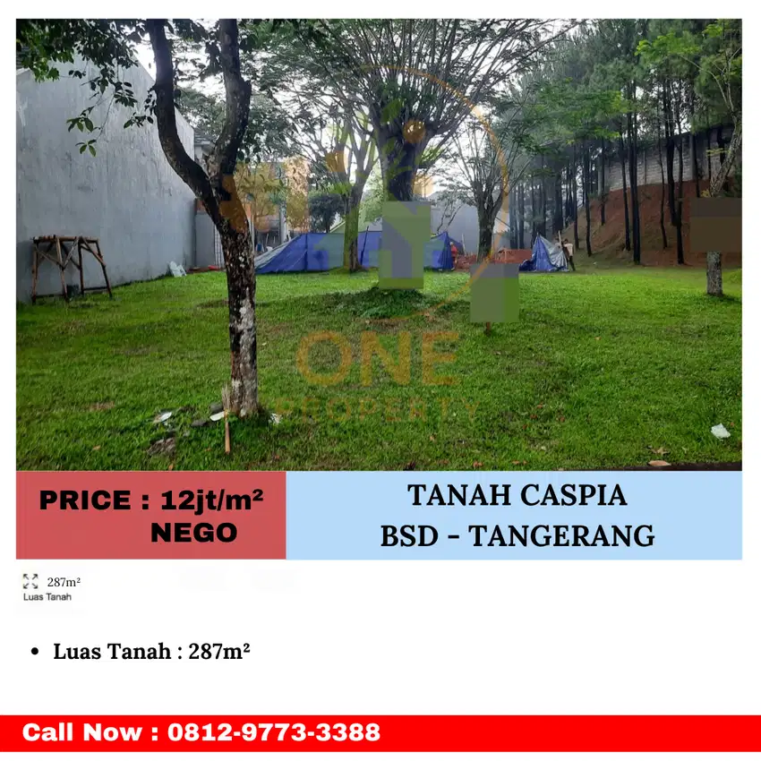 Tanah Kavling Cluster Caspia BSD - Tangerang, Banten