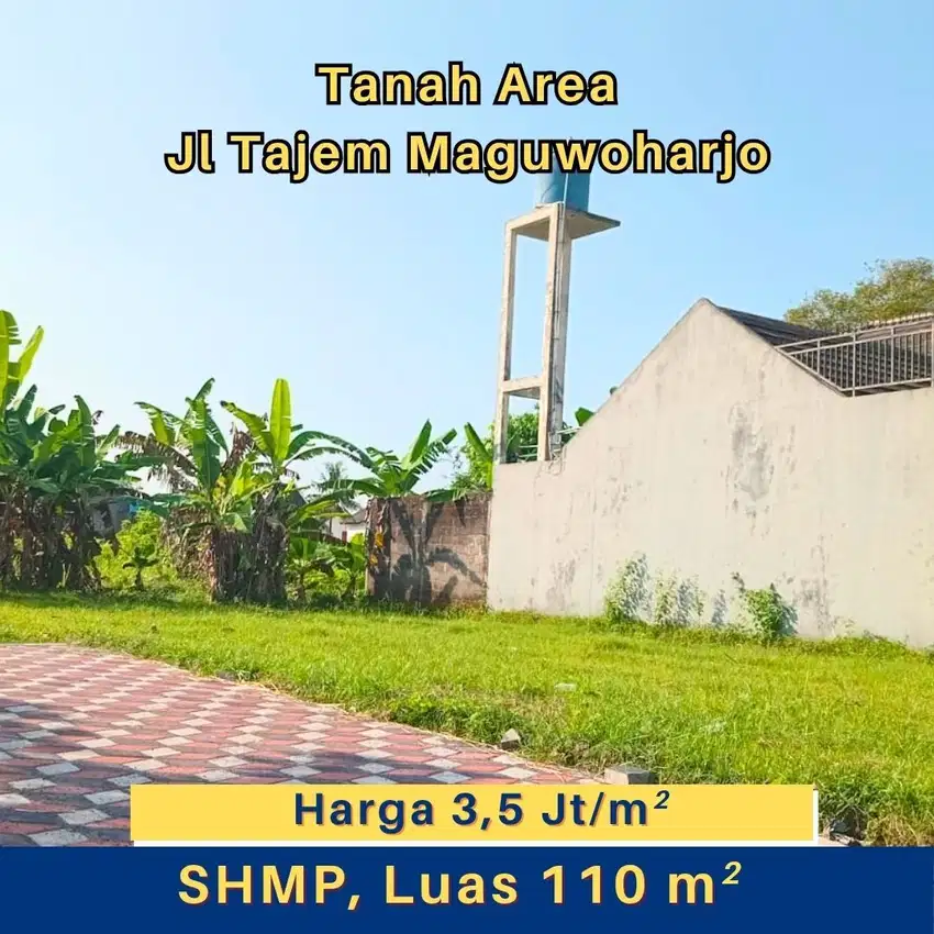 Tanah Jogja Maguwoharjo SHM Pekarangan 700 Meter Dari Jl Raya Tajem