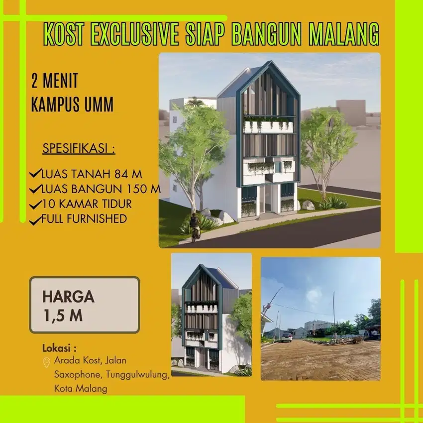 Kost Strategis Kota Malang; selangkah kampus UMM