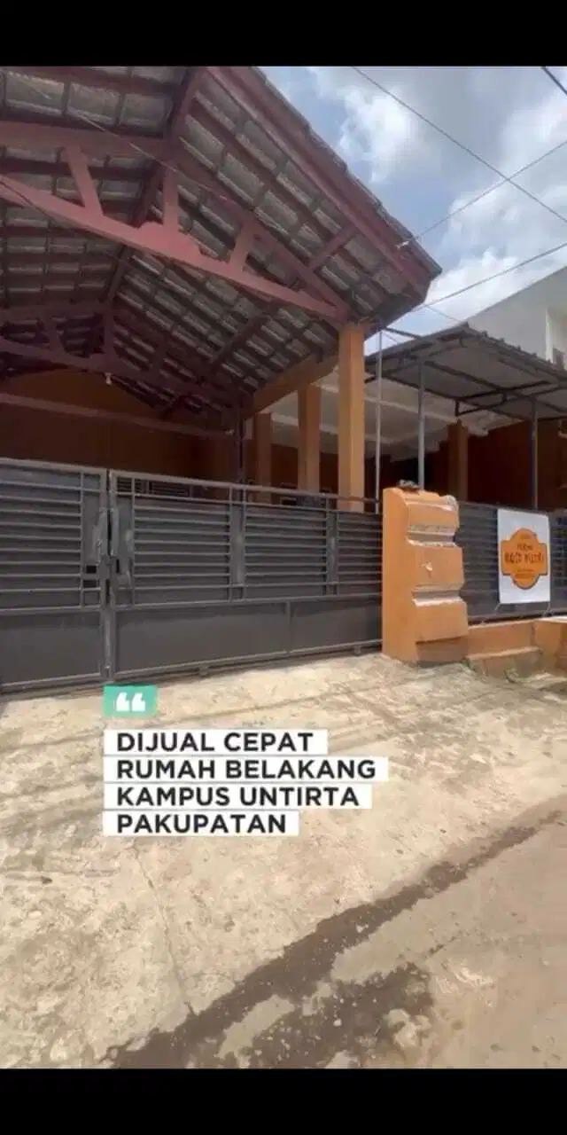 Dijual Rumah Jl. Komp. Untirta Permai 1 Lantai Murah di Serang